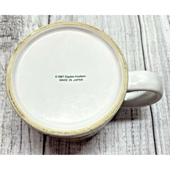 1987 Dayton Hudson Santa Bear Pilot With Plane Coffee Mug Cup - Picture 6 of 6